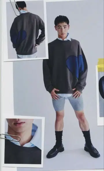 nknit 하트 맨투맨