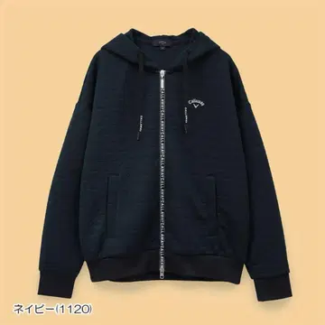 Callaway 여성용 풀 지퍼 후디 네이비