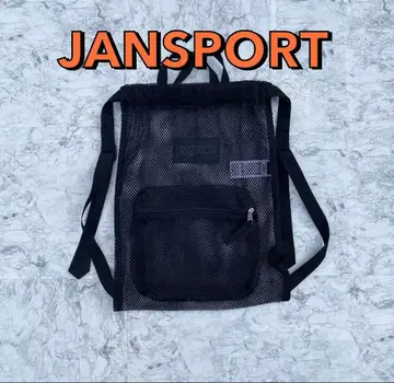레어 새상품급 JANSPORT 메쉬 백팩 블랙 잔스포츠