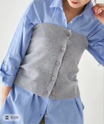 Spick&span 캐시미어 니트 뷔스티에