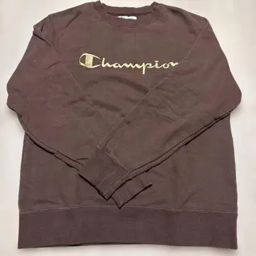 Champion 브라운 크루넥 맨투맨 M
