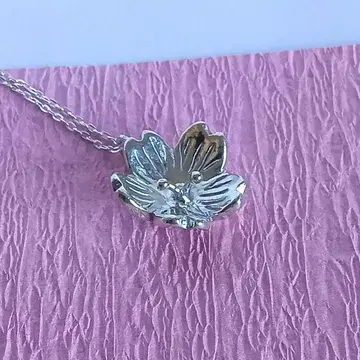 나데시코 사쿠라 꽃 목걸이 실버 925