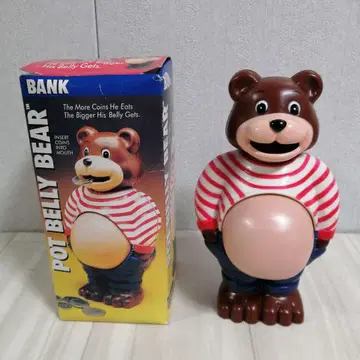 Pot Belly Bear 저금통 곰 저금통 빈티지 레트로
