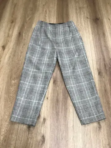 B:MING by BEAMS 체크 무늬 테이퍼드 팬츠 XS