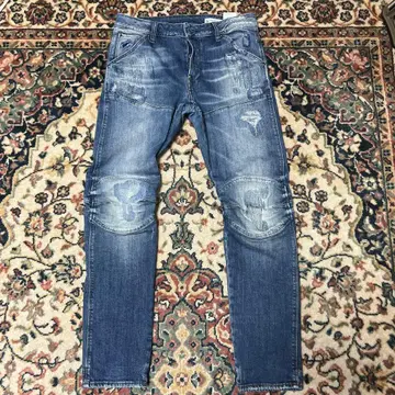 G-STAR 자수 데미지 가공 데님 W31 별주품