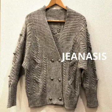 JEANASIS 알파카 가디건 그레이