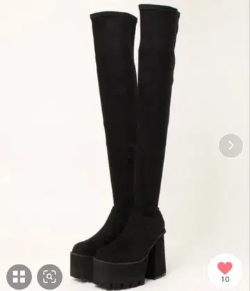 EMODA 롱 니하이 부츠 블랙