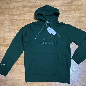 LACOSTE 후드 부착 후드티 M 사이즈 그린 가격 인하