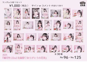 타치바나 카렌 생일 기념 브로마이드 24장 세트