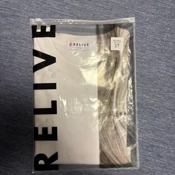 [ 정품 새상품 ] RELIVE 프리미엄 코튼 T 셔츠 L 사이즈 화이트