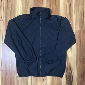 무인양품 발수 나일론 포켓터블 윈드 브레이커 블랙 M