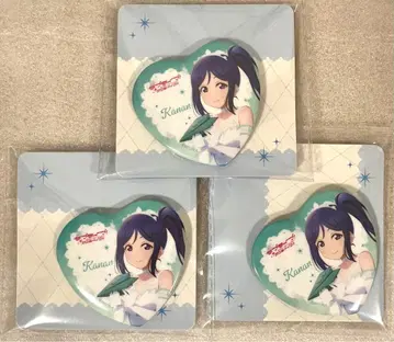 러브 라이브 하트형 캔뱃지 캔배치 모리 판타지 한정판 마츠우라 카난