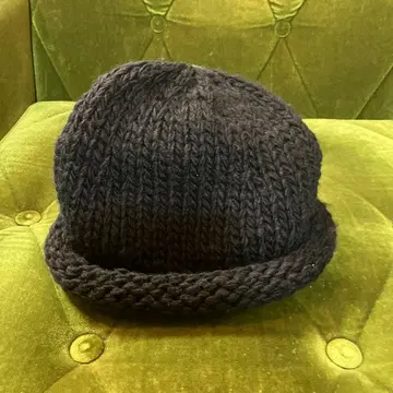 Indietro Association 블랙 니트 모자 프리 사이즈