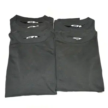 유니클로U 에어리즘 코튼 오버 사이즈 T셔츠 S 사이즈 5개 세트