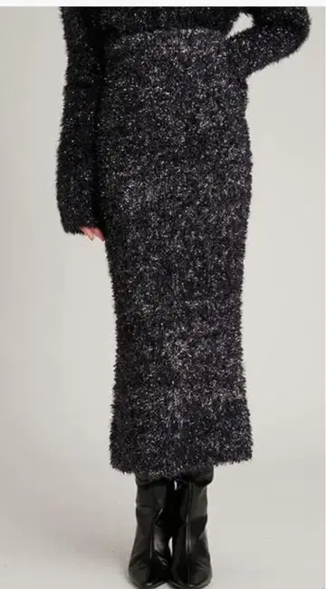 SNIDEL 반짝이는 니트 스커트