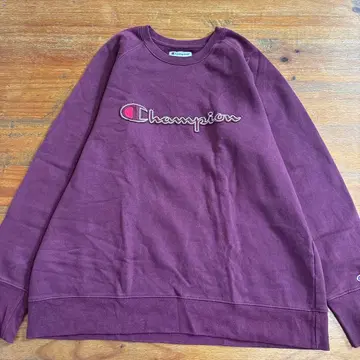 champion 트레이닝복 크림슨 XL 사이즈 빅 로고