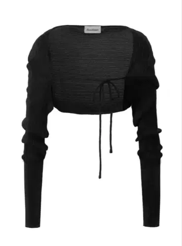 threetimes 볼레로 블랙 가디건 한국 시즈니룩