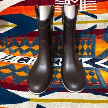 새상품급 파비오 루스코니 레인부츠 브라운 36 사이즈