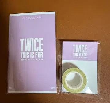 TWICE MINA 인천 콘서트 굿즈 티켓풍 카드 세트, 마스킹 테이프