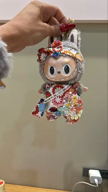 꽃무늬 기모노풍 봉제 인형