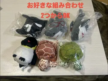 귀여운 귀여운 봉제 인형 수족관의 생물 만타 바다거북 상어 펭귄