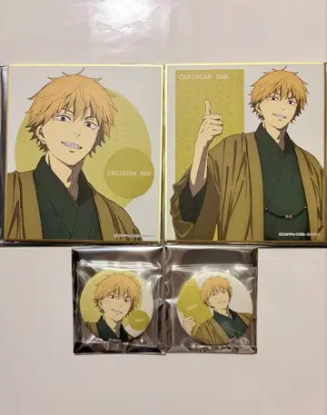 체인소 맨 일본 의류 덴지 캔뱃지 색지