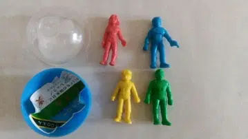 C 캡틴 퓨처 피규어 지우개 레트로 x4