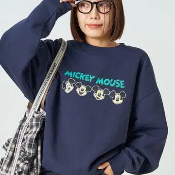 FREAK'SSTORE 미키마우스 트레이닝복 맨투맨 속기모 네이비