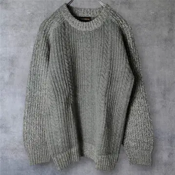 맥레거 울 혼방 니트 스웨터 M 그레이