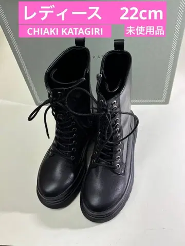 CHIAKI KATAGIRI 치아키 카타기리 여성용 통굽 숏부츠