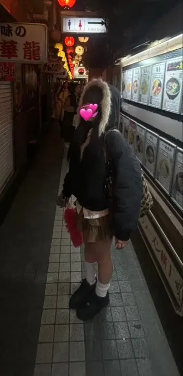 블랙 플리스 안감 크롭 자켓