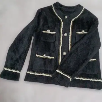 블랙 노카라 자켓