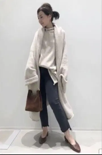 LAUREN MANOOGIAN 후디드 니트 가디건