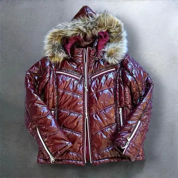 Semantic Design 퍼 다운 광택 L 볼트 y2k 충전솜