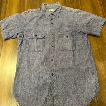 리얼 맥코이 사이즈 15 워크 셔츠 반팔