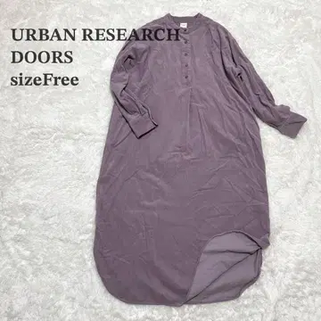 어반 리서치 도어스 코듀로이 롱 기장 원피스 퍼플 F 사이즈