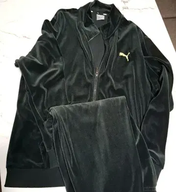 PUMA 벨로아 저지 상하의 푸마 셋업 블랙 XL