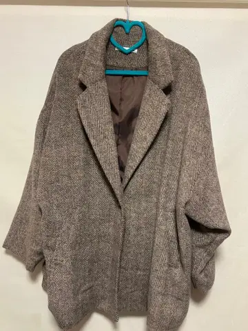 ELENCARE DUE 헤링본 무늬 F 사이즈 체스터 코트