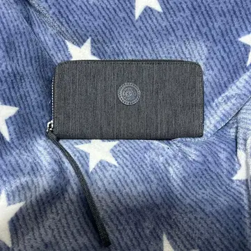 데님풍 장지갑