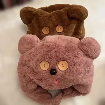 [ 새상품급 ] 팀 모자 유니버셜 usj 복슬복슬 핑크 모자 세트 모음