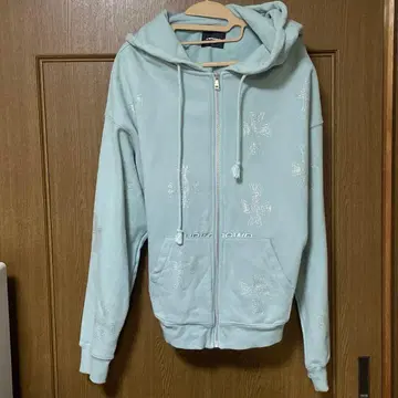unknown 스톤 후드티 블루 M