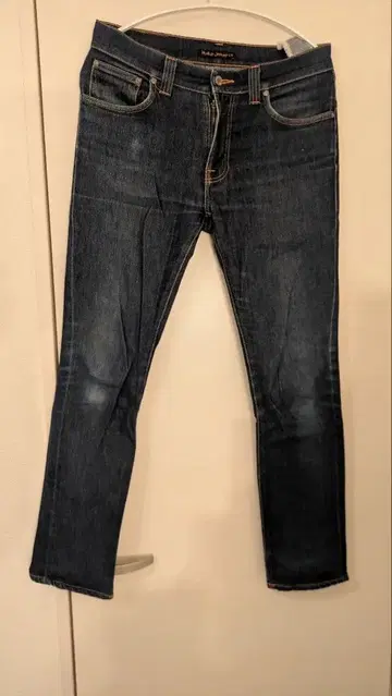 nudie jeans 다크 블루 슬림핏 데님