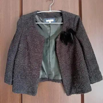 파티 송년회 노카라 복슬복슬 자켓