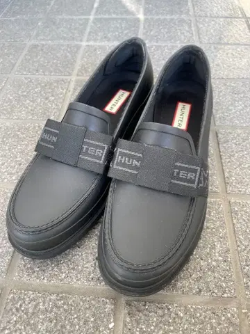 [ HUNTER ] 블랙 레인 슈즈