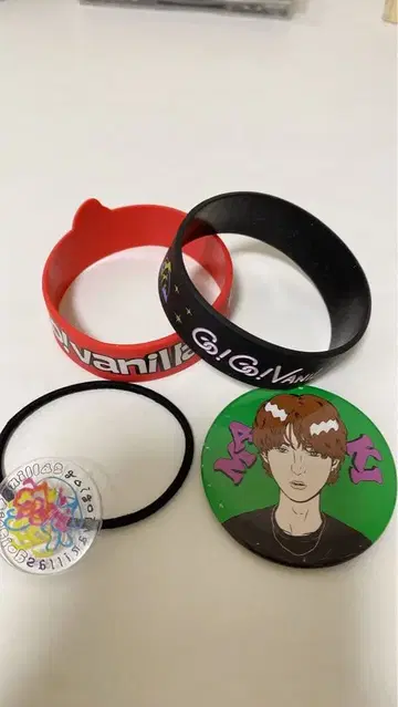 go!go!vanillas 러버 밴드&머리끈&배치