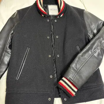 a day in the life 바시티 자켓 블랙