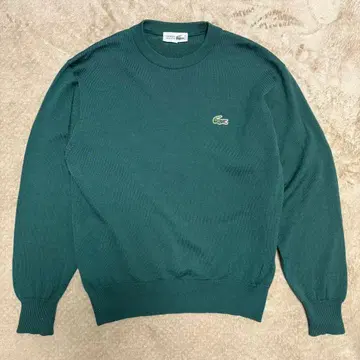 [ 희귀 ] CHEMISE LACOSTE 원 포인트 와펜 크루넥 니트