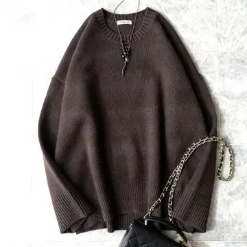 500 두지엠 클라세 캐시미어 100% 오버 사이즈 니트 스웨터