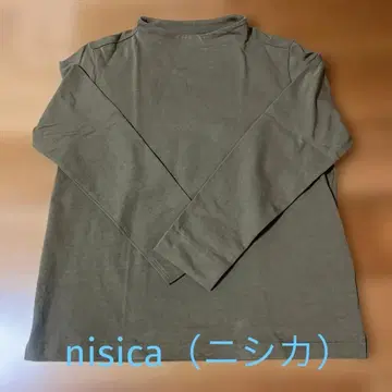 nisica 간지 넥 티셔츠 긴팔 사이즈 2 코튼 100%