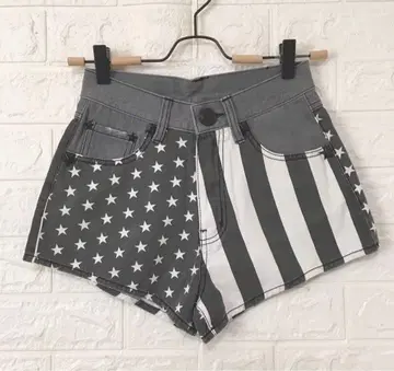 d.i.a 정품 y2k 국기 패턴 아메리칸 숏팬츠 25